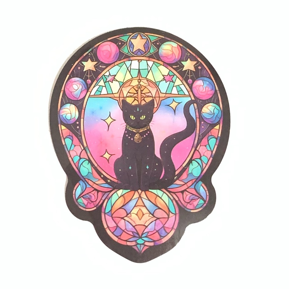 Colorful Cat Vinyl Sticker